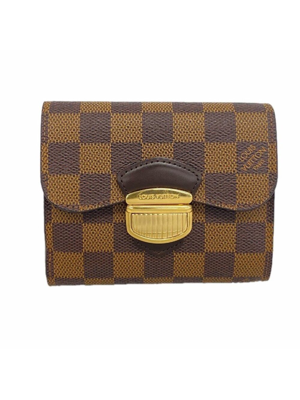 Louis Vuitton Trifold Wallet Damier Portefeuille Joy Ebene